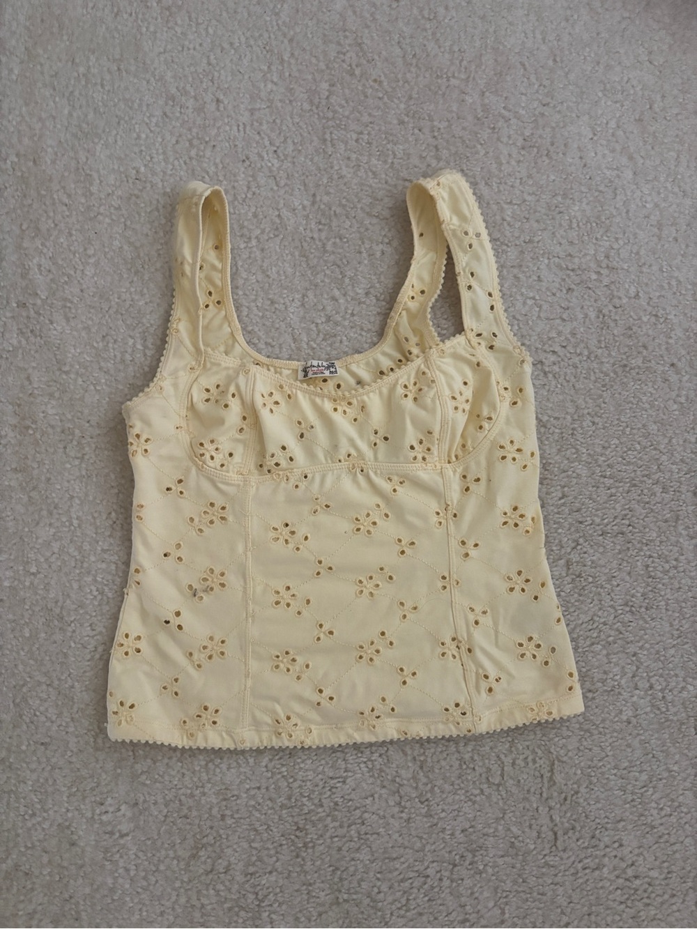 Free People Yellow Top
